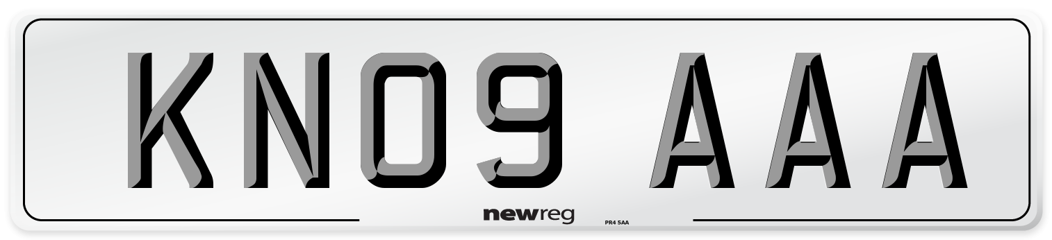 KN09 AAA Number Plate from New Reg